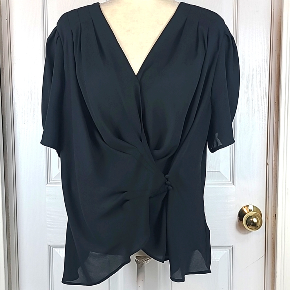Who What Wear Crossover Blouse